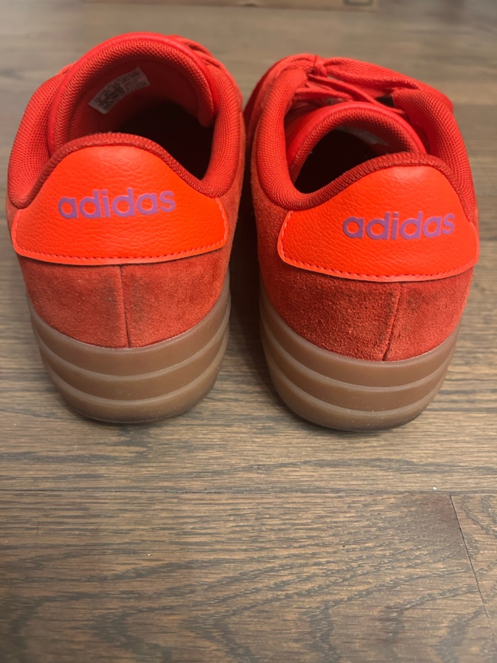 Adidas VL Court 3.0 Bold Platform Sneakers Red / Pink / Gum Women’s - Picture 11 of 14
